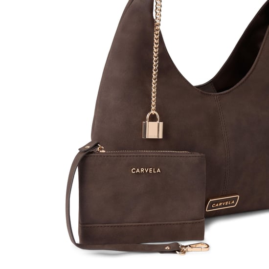Carvela Suedette Cassia Mini Hobo Bag - Image 4