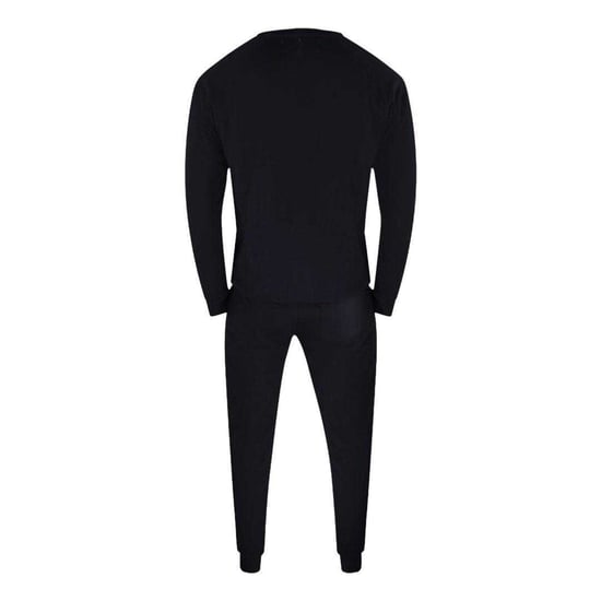 Aquascutum Heren Iconic Katoenmix Crew Neck Tracksuit Set (Zwart) - Image 2