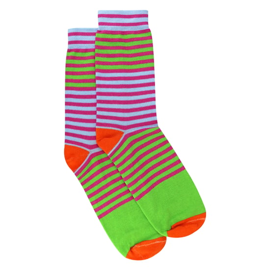 Mencap Mannen Novelty Katoenen Sokken | Kleurrijke Gestreepte Leus Leuk Cadeau - Image 2