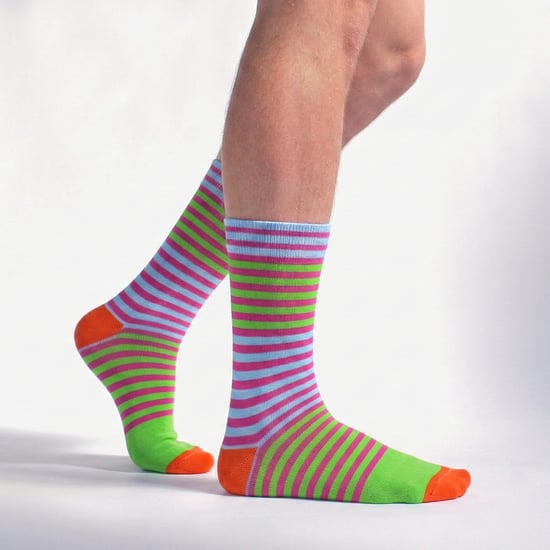Mencap Mannen Novelty Katoenen Sokken | Kleurrijke Gestreepte Leus Leuk Cadeau - Image 3
