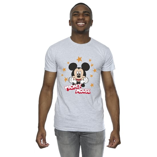 Disney Heren Mickey Mouse Sterren T-Shirt (Sportgrijs) - Image 2