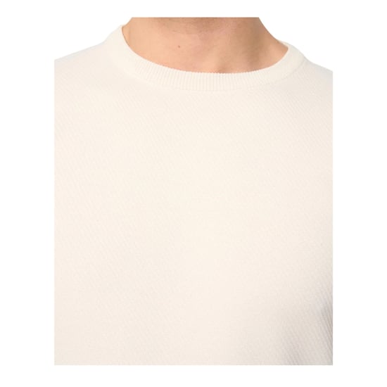 Duck and Cover Mens Marvela Knitted T-Shirt (Light Stone) - Image 3