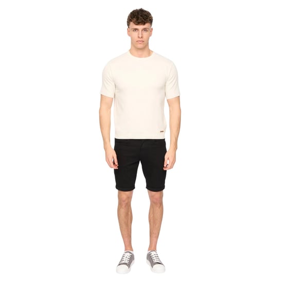 Duck and Cover Mens Marvela Knitted T-Shirt (Light Stone) - Image 4