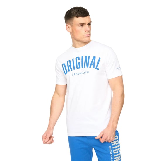 Crosshatch Mannen Kensby T-Shirt (Wit) - Image 1