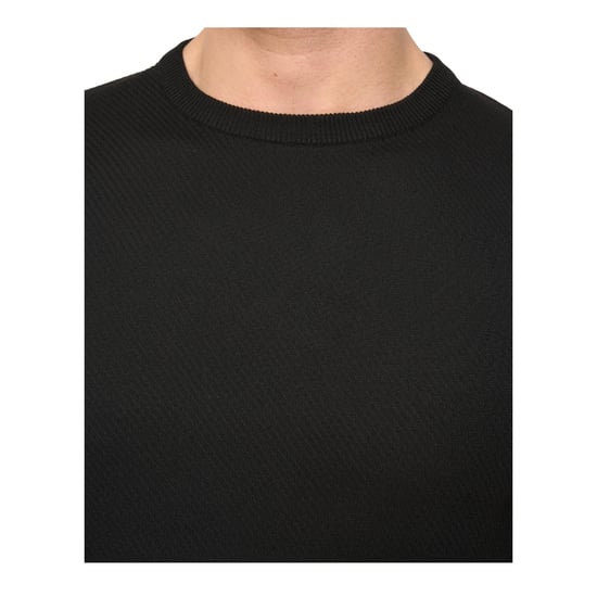 Duck and Cover Mens Marvela Knitted T-Shirt (Black) - Image 3