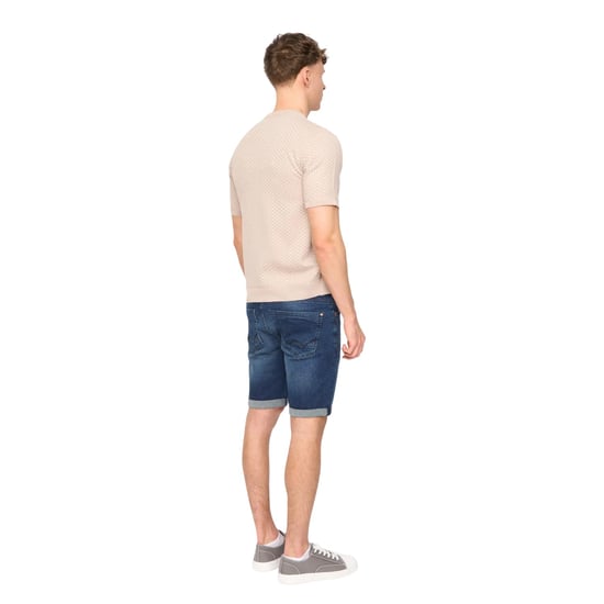 Duck and Cover Mens Mataso Knitted T-Shirt (Stone) - Image 2