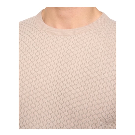 Duck and Cover Mens Mataso Knitted T-Shirt (Stone) - Image 3