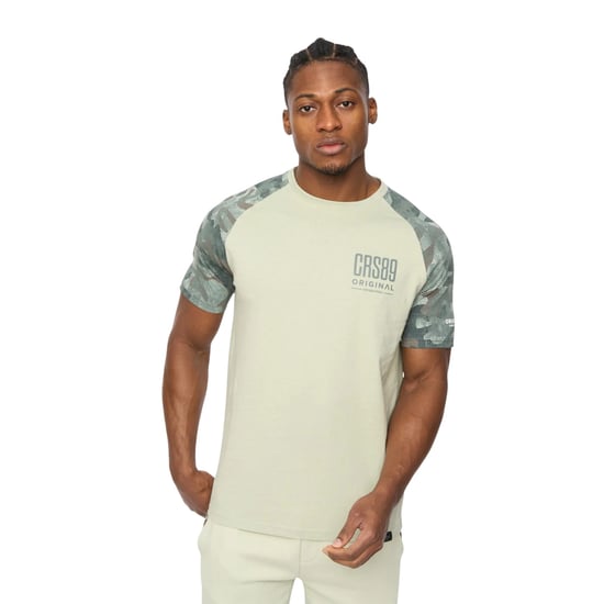 Crosshatch Heren Branton T-Shirt (Licht Olijf) - Image 1