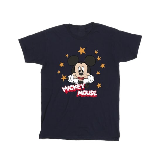 Disney Heren Mickey Mouse Sterren T-Shirt (Marineblauw) - Image 1