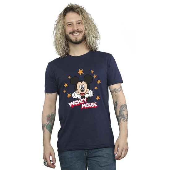 Disney Heren Mickey Mouse Sterren T-Shirt (Marineblauw) - Image 2