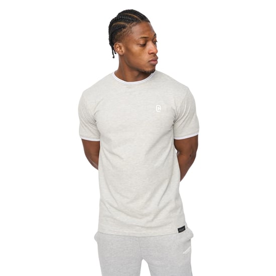Crosshatch Heren Preece T-Shirt (Grijs Marl) - Image 1