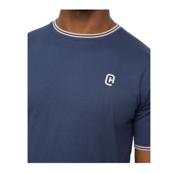 Crosshatch Heren Preece T-Shirt (Navy) - Image 3