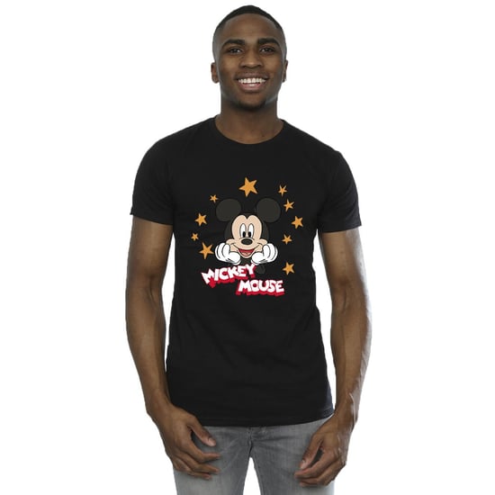 Disney Heren Mickey Mouse Sterren T-Shirt (Zwart) - Image 2