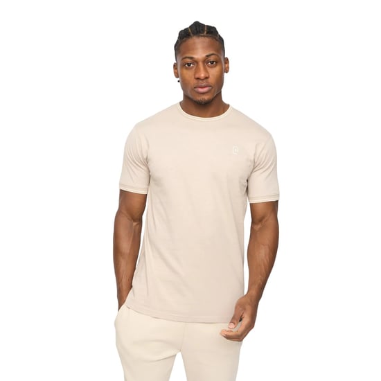 Crosshatch Mens Preece T-Shirt (Light Stone) - Image 1
