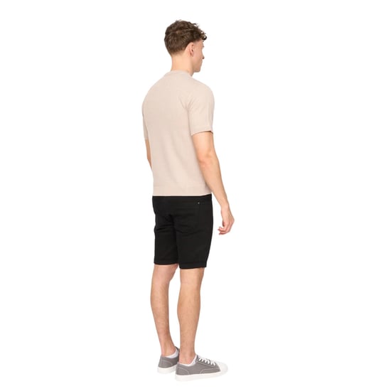 Duck and Cover Mens Marvela Knitted T-Shirt (Stone) - Image 2