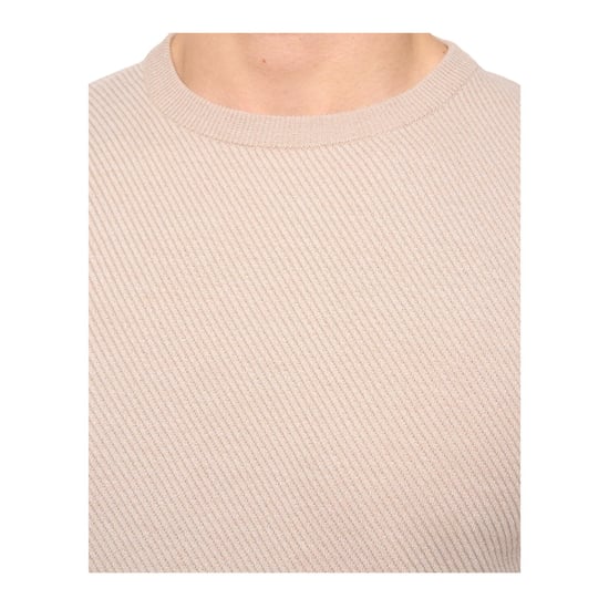 Duck and Cover Mens Marvela Knitted T-Shirt (Stone) - Image 3