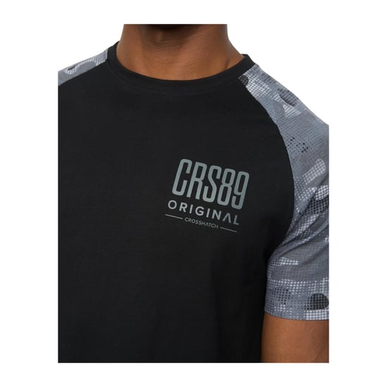 Crosshatch Mannen Branton T-Shirt (Zwart) - Image 3