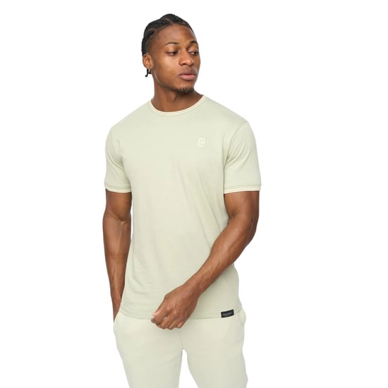 Crosshatch Mens Preece T-Shirt (Light Olive) - Image 1