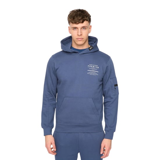 Duck and Cover Heren Rayland Hoodie (Denim Blauw) - Image 1