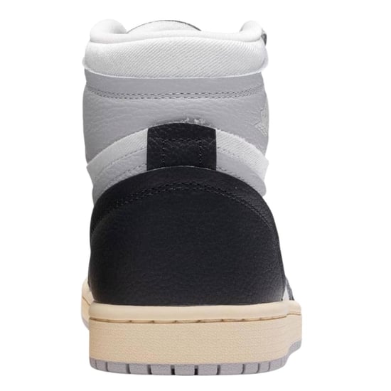Nike Dames/Dames Air Jordan 1 Leren Hoge Tops Trainers (Zwart) - Image 2