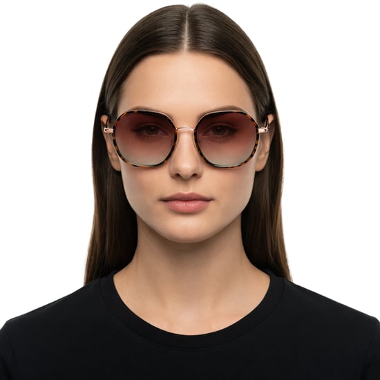 Vrouwen Hexagonale Metalen Zonnebril met Acetaat Frame LO163S - Image 3