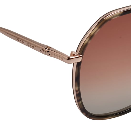 Vrouwen Hexagonale Metalen Zonnebril met Acetaat Frame LO163S - Image 4