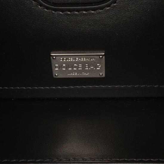 Begagnad boxväska i jacquard med rhinestones från Dolce - Image 5