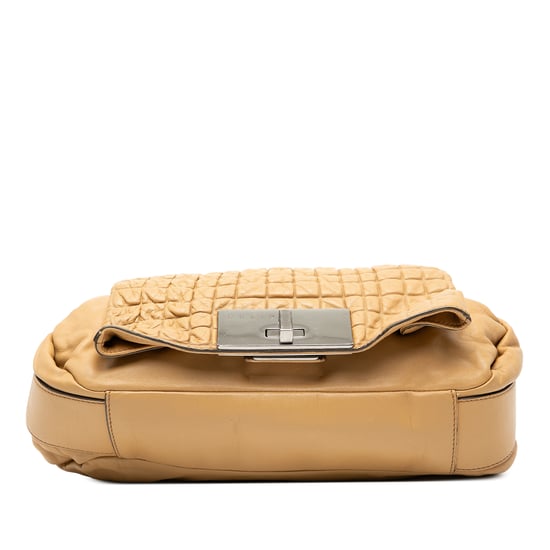 Pre-owned Lambskin Watch Me Gauffre Flap Shoulder Bag - Image 3