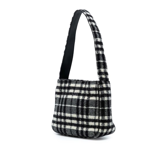 Tweed Vlinder Wollen Schoudertas met Vintage Motief - Image 2