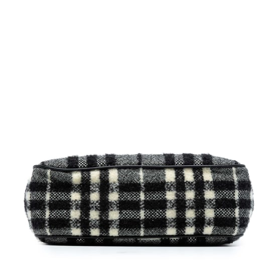 Tweed Vlinder Wollen Schoudertas met Vintage Motief - Image 3
