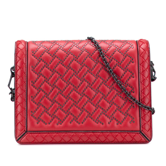 Quilted Studded Crossbody Bag - Image 1