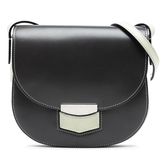 Pre-owned Small Bicolor Glazed Calfskin Trotteur Crossbody - Image 1