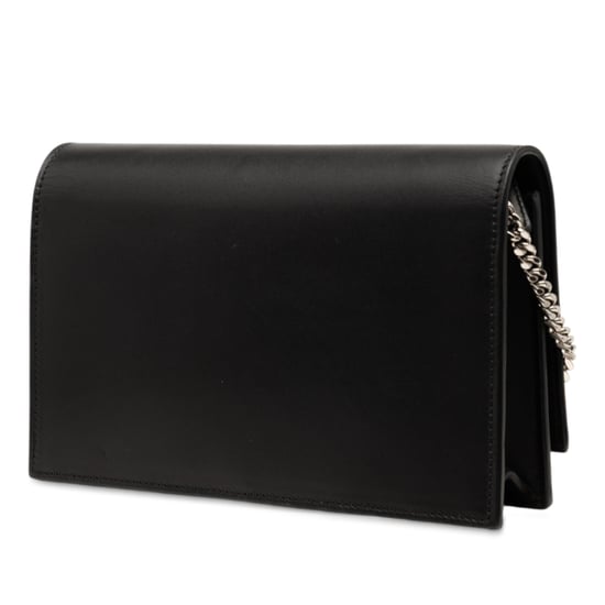 Pre-owned Calfskin Cloud Star Applique Classic Monogram Kate Tassel Wallet On Chain - Image 2