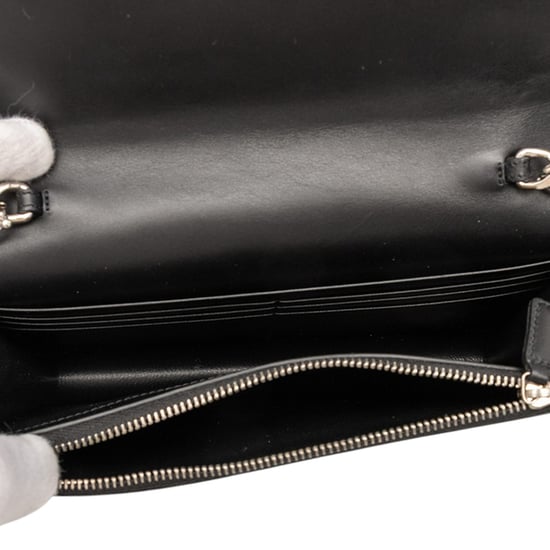 Pre-owned Calfskin Cloud Star Applique Classic Monogram Kate Tassel Wallet On Chain - Image 4