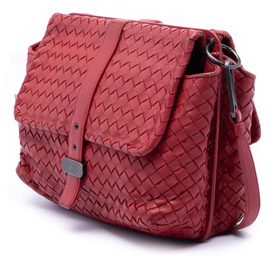 Pre-owned Nappa Intrecciato Double Sided Flap Messenger Bag - Image 2