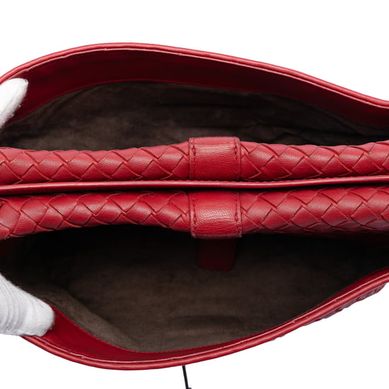 Pre-owned Nappa Intrecciato Double Sided Flap Messenger Bag - Image 4