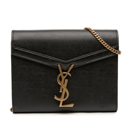 Pre-owned Grain De Poudre Monogram Cassandra Chain Wallet - Image 1
