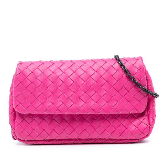 Pre-owned Mini Nappa Intrecciato Expandable Chain Flap Crossbody - Image 1