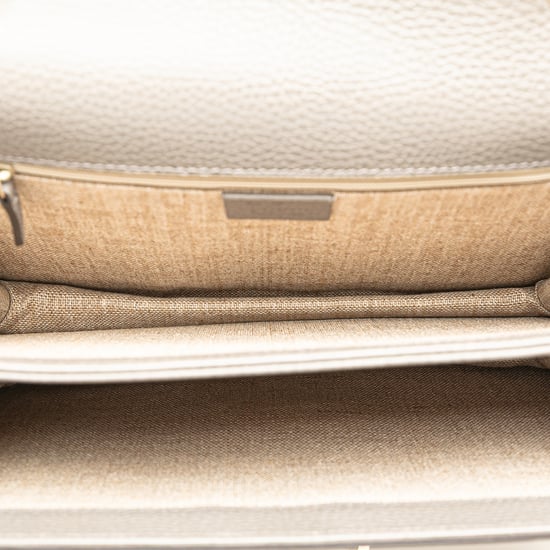 Tweedehands Medium Dollar Kalfskin Interlocking G Schoudertas - Image 4