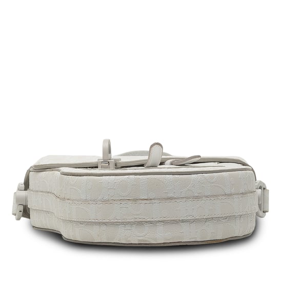 Tweedehands Oblique Kalfsleren Zadel Boxy Schoudertas - Image 3