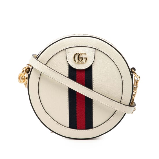 Pre-owned Mini Leather Ophidia Round Crossbody - Image 1