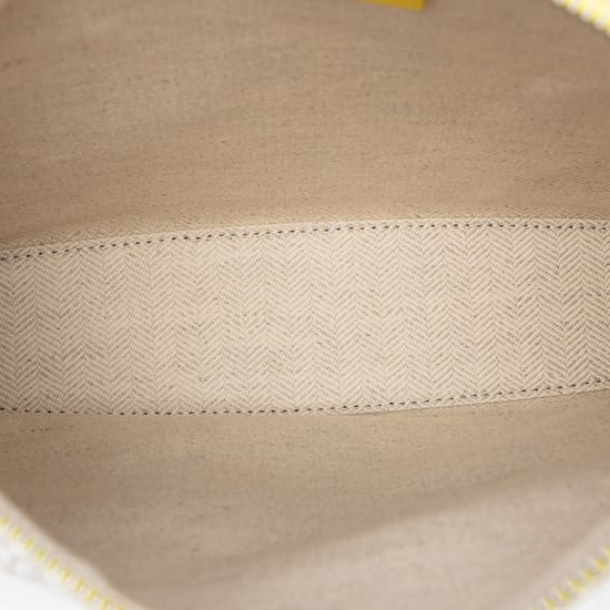 Pre-owned Repeat Anagram Jacquard And Leather Oblong Pouch - Image 4