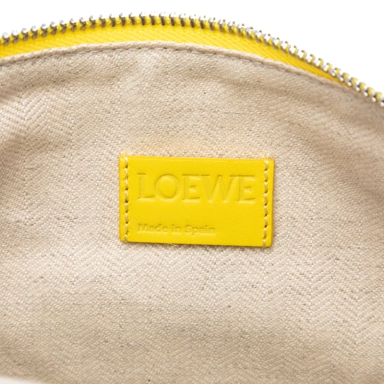 Pre-owned Repeat Anagram Jacquard And Leather Oblong Pouch - Image 5