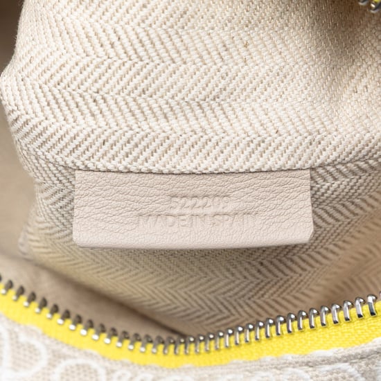 Pre-owned Repeat Anagram Jacquard And Leather Oblong Pouch - Image 6