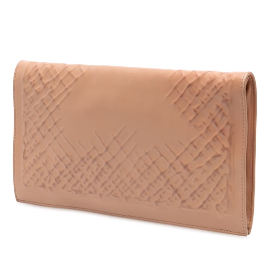 Pre-owned Nappa Embossed Intrecciato Turnlock Clutch - Image 2