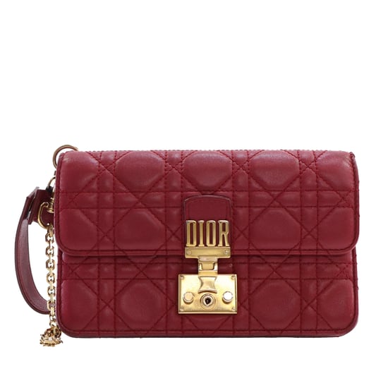 Tweedehands Lamsleer Cannage Dioraddict Pols Clutch - Image 1