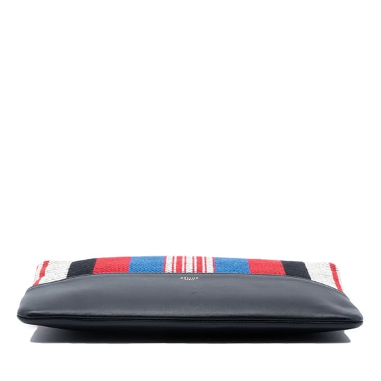 Pre-owned Canvas Striped Solo Pouch - Image 4