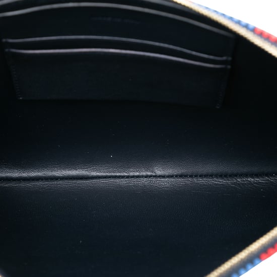 Pre-owned Canvas Striped Solo Pouch - Image 5