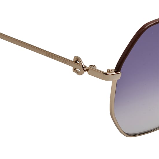 Women's Hexagonal Metal Sunglasses LO140SL - Image 4