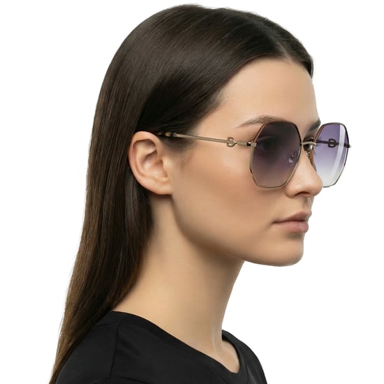 Women's Hexagonal Metal Sunglasses LO140SL - Image 6